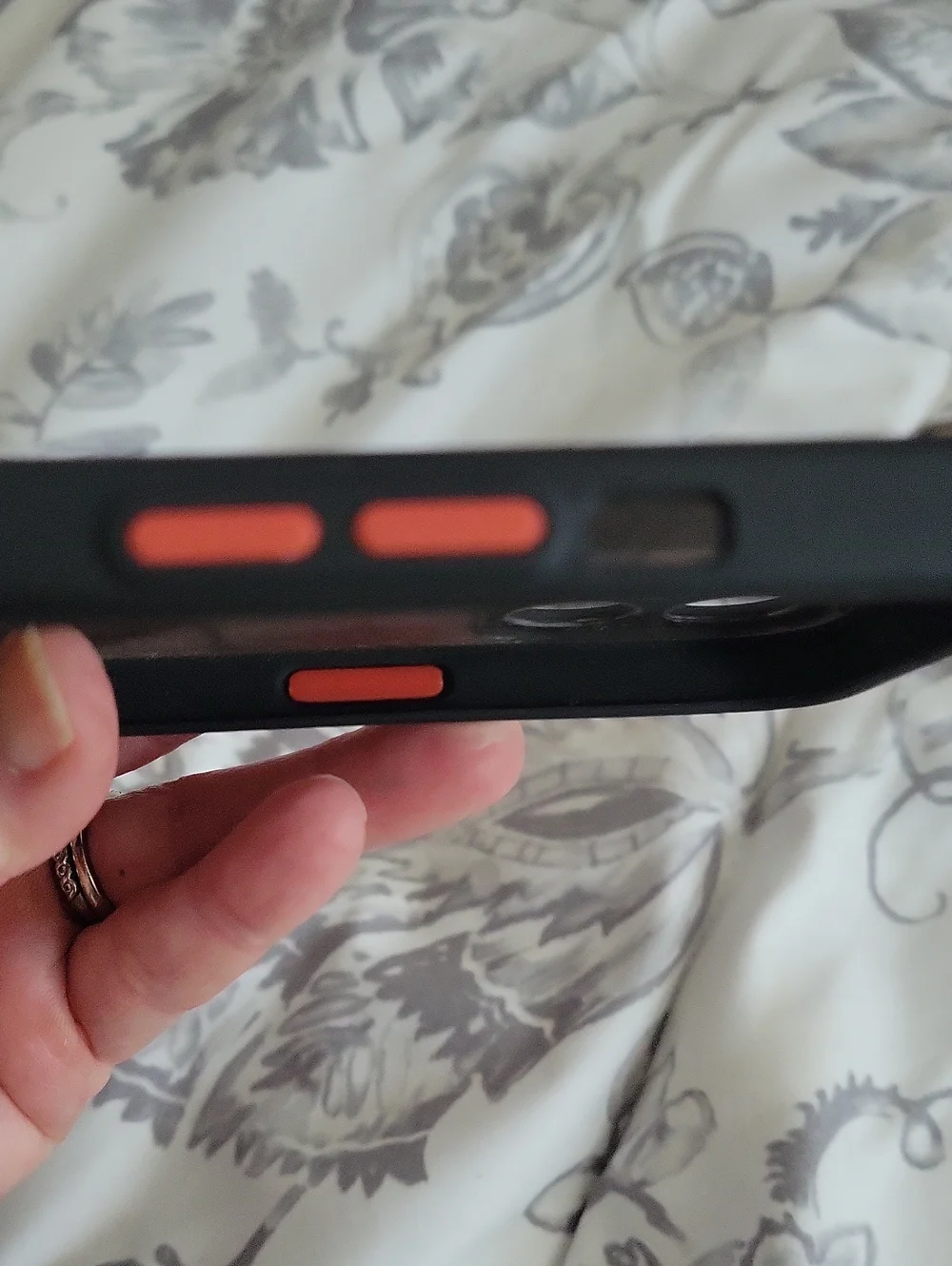Fashion Black Transparent 'AIR' Sneaker-Style Phone Case with Grip Strap